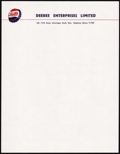 Vintage letterhead pepsi cola - vintage,