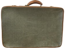 Vintage Antler Suitcase Dressing Case Leather Trim Lockable Travel Prop 50s 60s