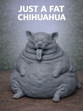 Fat Chihuahua Dog Figurine