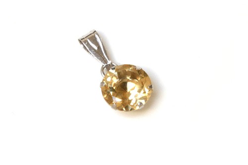 9ct white gold citrine - gold,