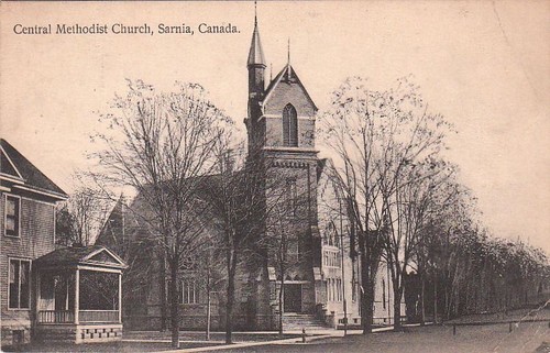 Postcard central methodist - postcard,