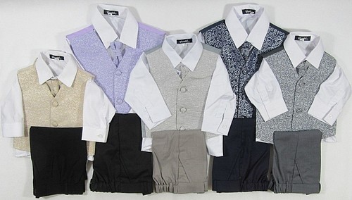 Four piece waistcoat suit - four,