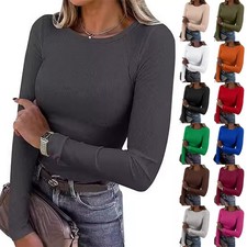 Women RIBBED Long Sleeve