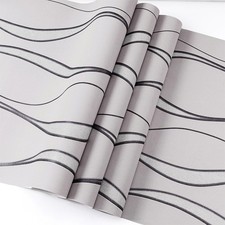 3D Damask Wave Stripes
