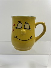 Trade Winds Vintage Funny Face Mugs Retro 80's 90's Mug / Cup Yellow  11cm Tall