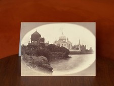Taj Mahal and the Yamuna River by Unidentified Artist - A5 Art Print Card