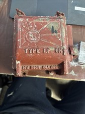 Vintage Industrial cast steel  Fire Isolator On Off Switch  Steampunk (7A)