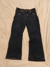 Mens Dark Blue Flare Jeans 34W 32L - Good used condition