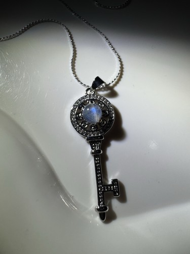 925 sterling silver moonstone - silver,