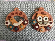 ceramic owl & Bird wall