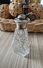 Vintage Sterling Silver & Cut Glass Perfume Atomiser