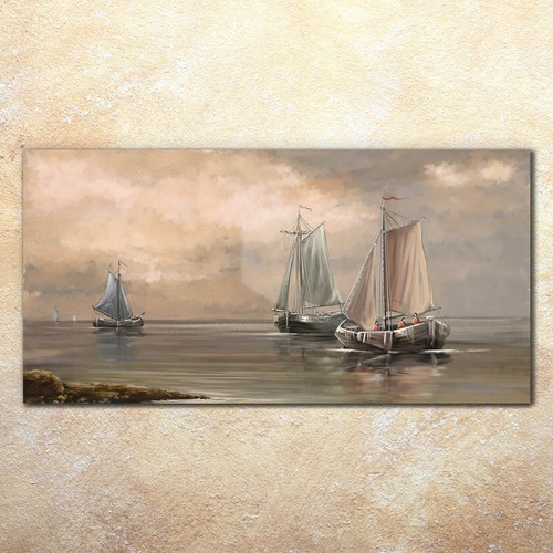 Print glass sea - sea, landscape