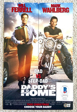 MARK WAHLBERG SIGNED DADDYS HOME 11x17 MOVIE POSTER PHOTO BOOGIE NIGHTS BAS