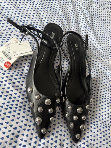 Zara real leather - sandals, uk5