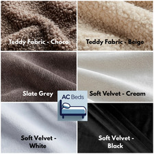 Winged Cream Panel Bed Frame