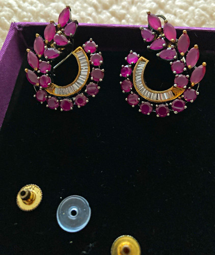 Faux ruby large - large, stud