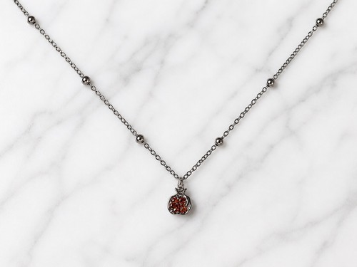 Silver tone ball - silver, chain
