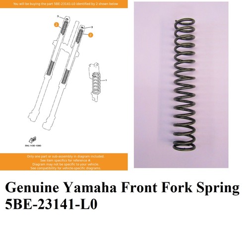 Yamaha fork spring - short, front