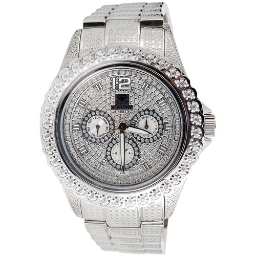 Mens diamond watch ice time - watch,
