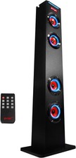 Wireless LED Torre XL Bluetooth Tower Speakers Stand with built in Radio