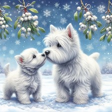 Single Luxury Westie Christmas Card Dog Gift/Present XMP