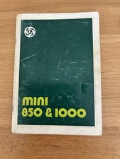 MINI DRIVERS HANDBOOK 850 & 1000 VINTAGE 1976 BRITISH LEYLAND GOOD CONDITION