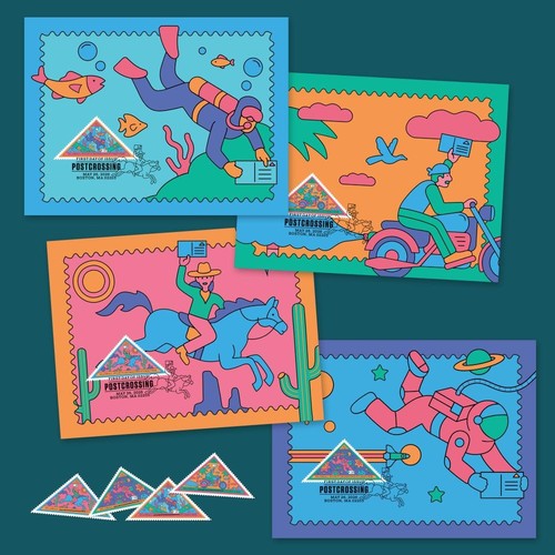 Global postcrossing - us,