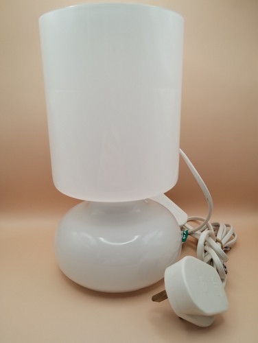 Ikea white glass table lamp - ikea,