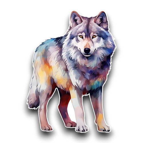 Beautiful grey wolf - grey,