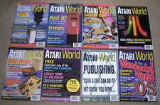 Atari 520 1040 ST STE Mega Falcon 030 Computer Atari World Magazine ALL 8 Issues