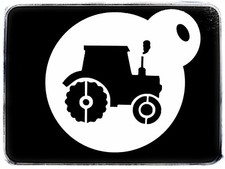 Tractor Coffee Duster Cake Tattoo Face Airbrush Reusable Mylar Stencil 0001