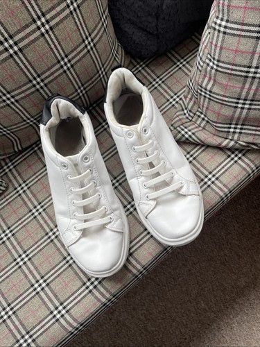Ladies slip trainers white - on, trainers,