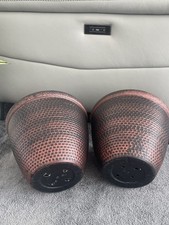 Pair Cromarty Planter Pots Large 31 Cm Plastic Round Flower Garden Patio Décor