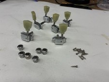 SET OF EPIPHONE 3+3 TUNERS with screws and bushes, full working order;