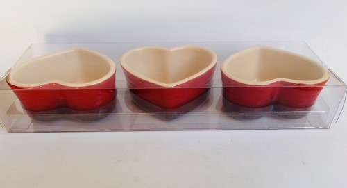 Red love heart ramekin - 3,