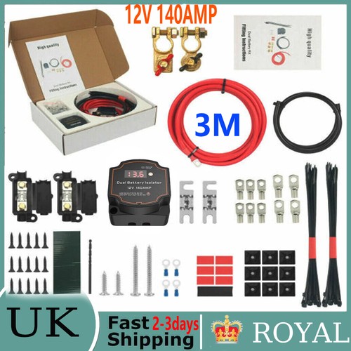 Split charge battery - charge, relay