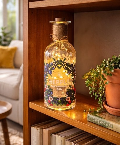 Hepple upcycled gin bottle - upcycled,