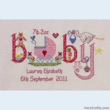 Baby girl birth sampler - baby,