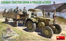 Miniart 1/35 German Tractor D8506 with Trailer & Crew # 35314