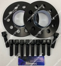 BLACK ALLOY WHEEL SPACERS 10mm