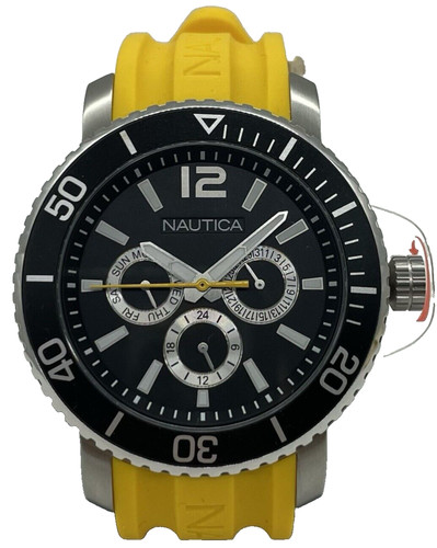 Men nautica watch black dial - nautica,