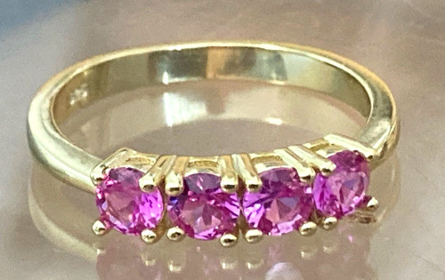 Sapphire ruby rings - ruby, 14k