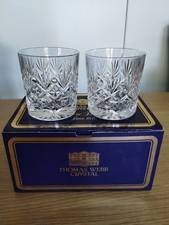 Thomas webb crystal glass pair - thomas,