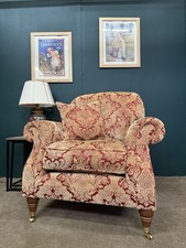 Parker Knoll Westbury Armchair In Balencia Antique red Fabric