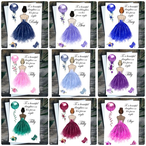 Personalised prom card - card,