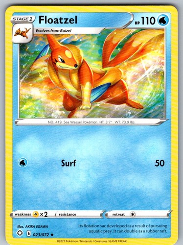 Pokémon tcg floatzel 023 072 - tcg, 023/072