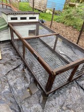 Wooden Chicken or Rabbit House with Run