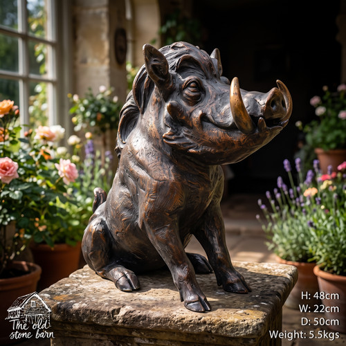 Large warthog sculpture - warthog,