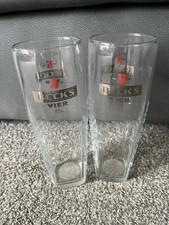 X6 Becks Vier 4% Pint Glasses