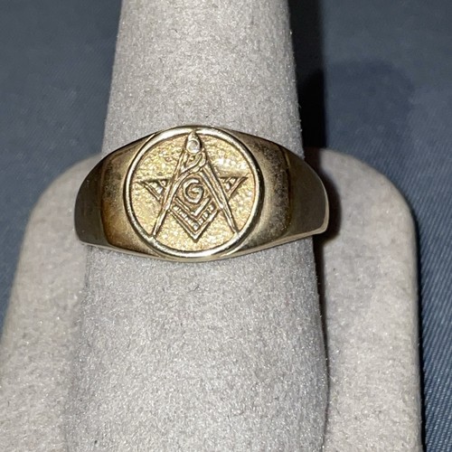 9ct masonic signet ring - signet,